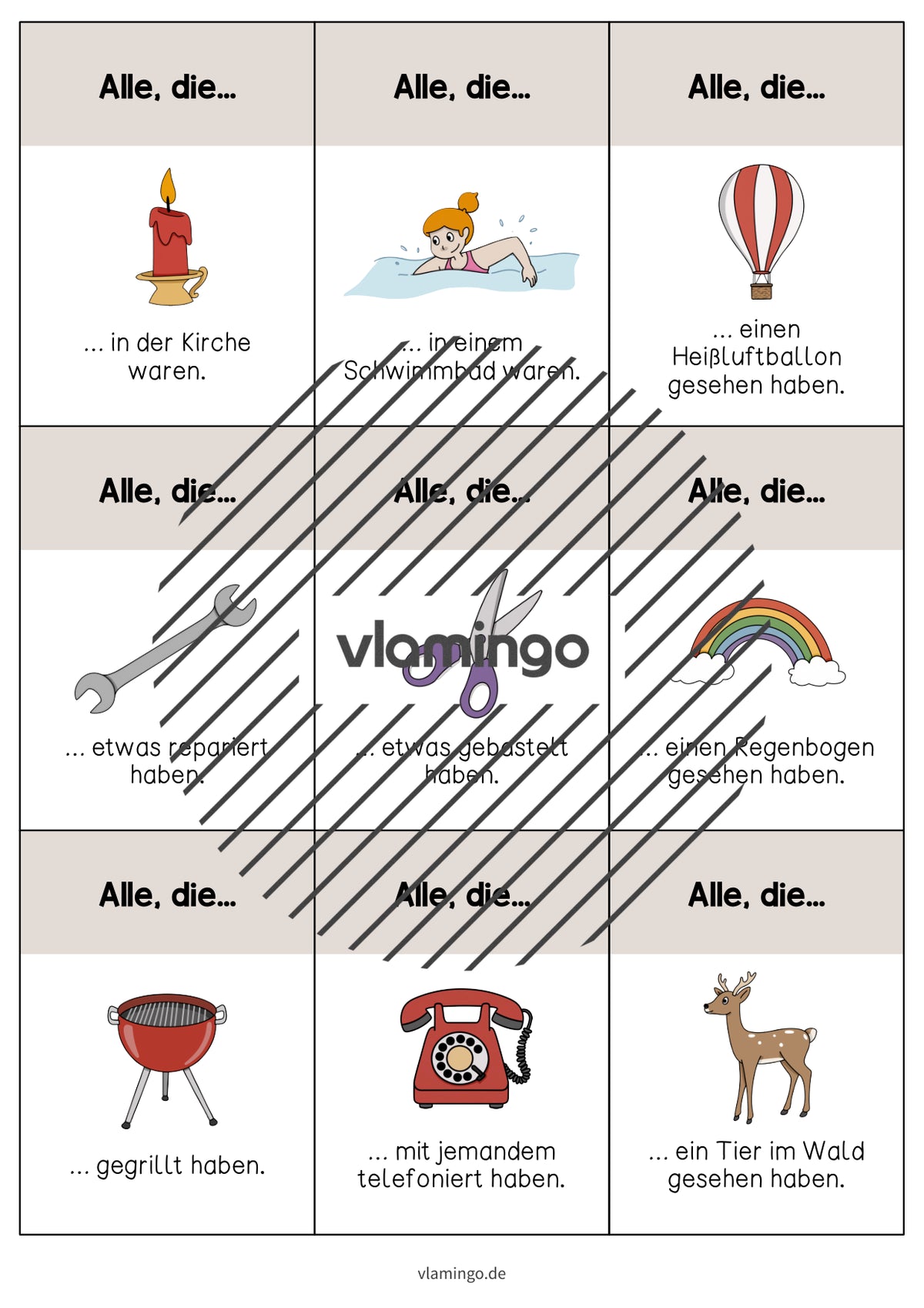 Alle, die... - Bewegungsspiel nach den Osterferien (Kindergarten & Schule)