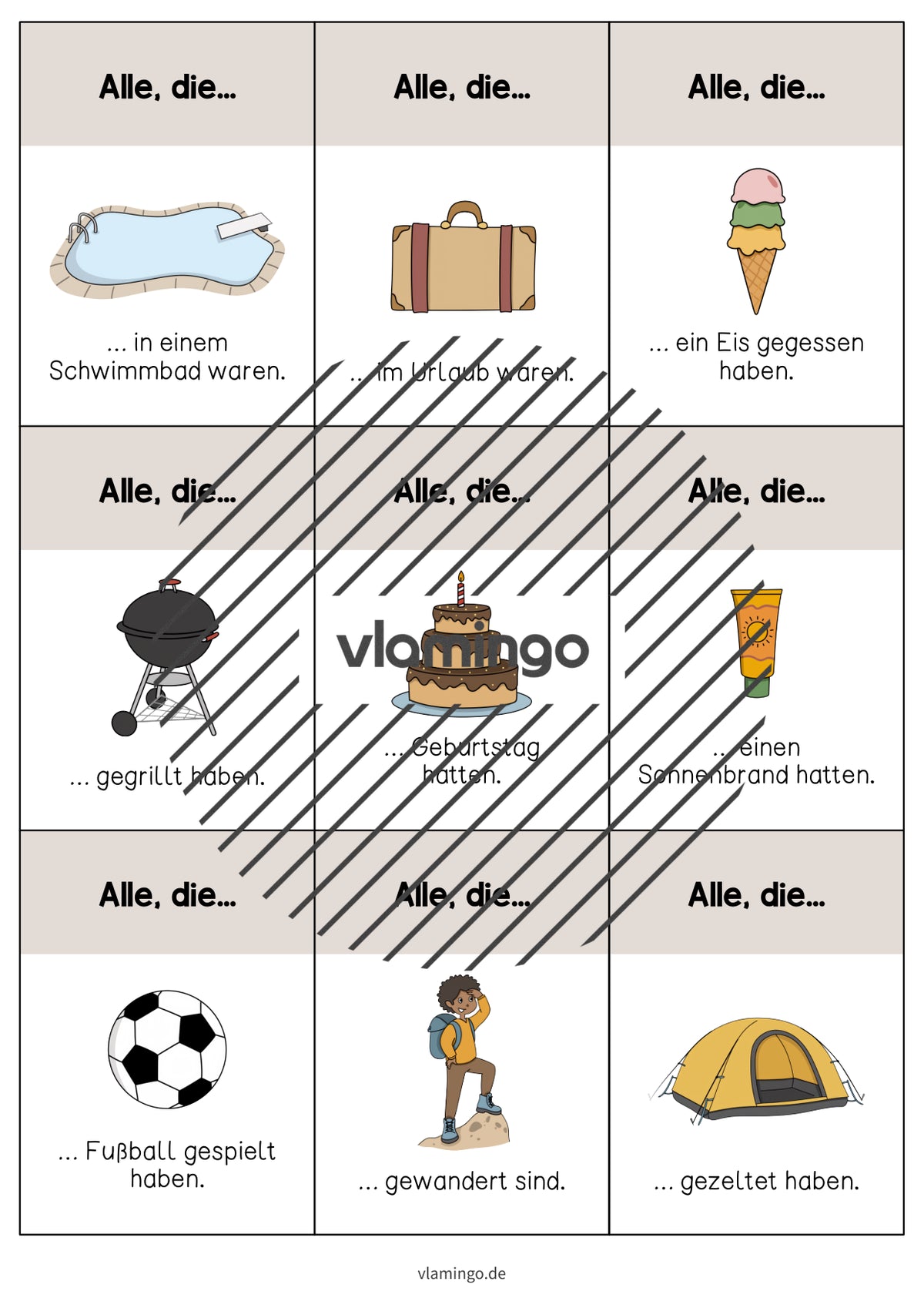 Alle, die... - Bewegungsspiel für den Schulstart nach den Sommerferien (Schule & Kindergarten)