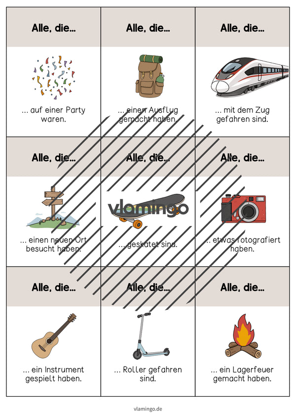 Alle, die... - Spiel für den Morgenkreis nach dem Wochenende