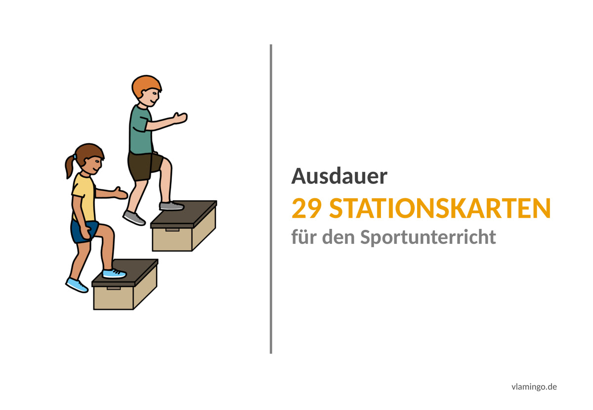 Ausdauer: 29 Stationskarten für den Sportunterricht
