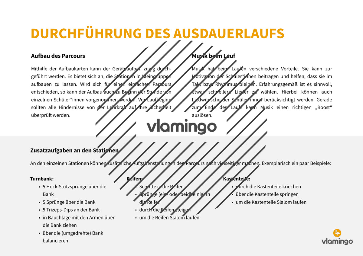 Ausdauer-Hindernislauf: 10 Parcours & Begleitmaterial für den Sportunterricht
