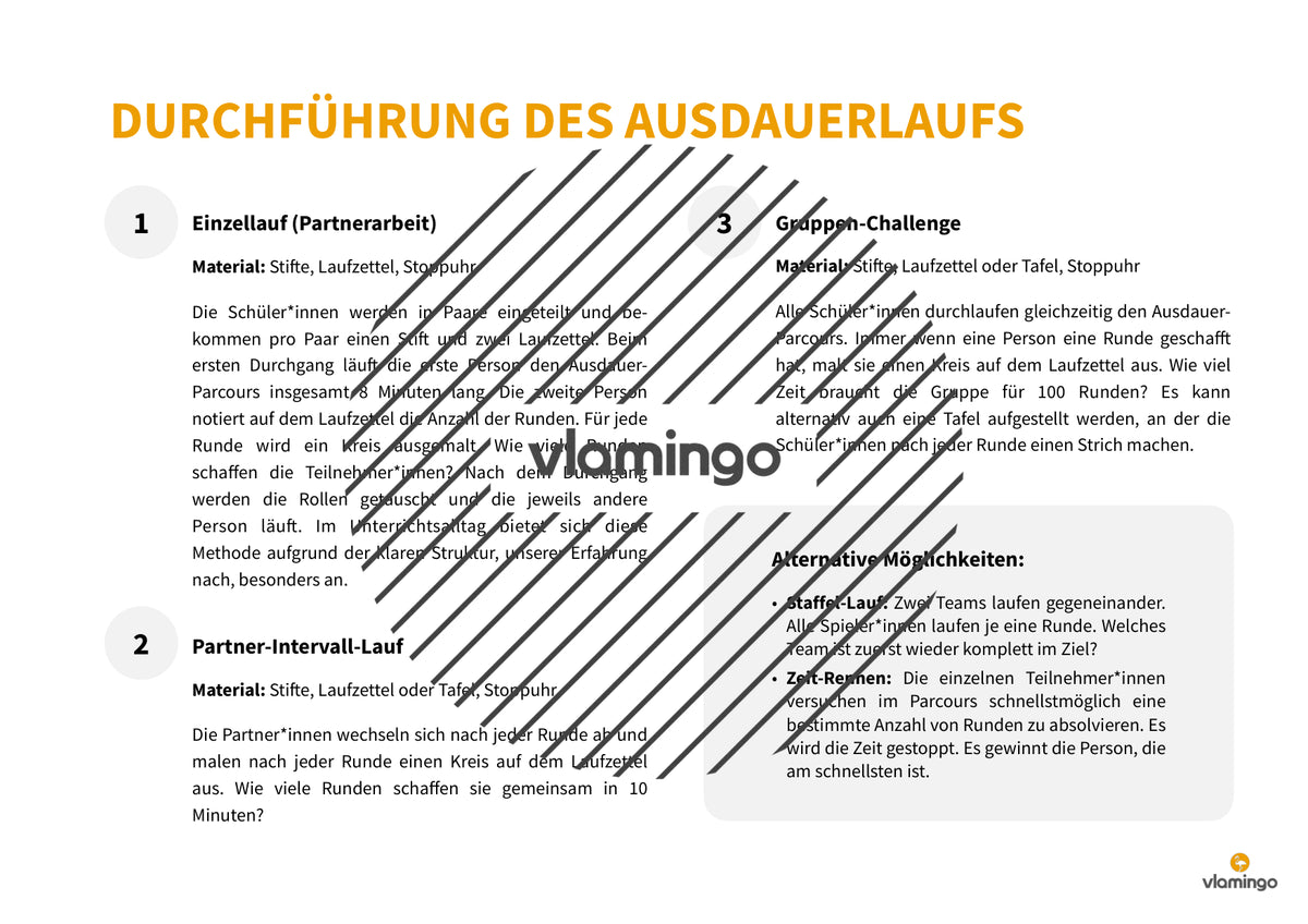 Ausdauer-Hindernislauf: 10 Parcours & Begleitmaterial für den Sportunterricht