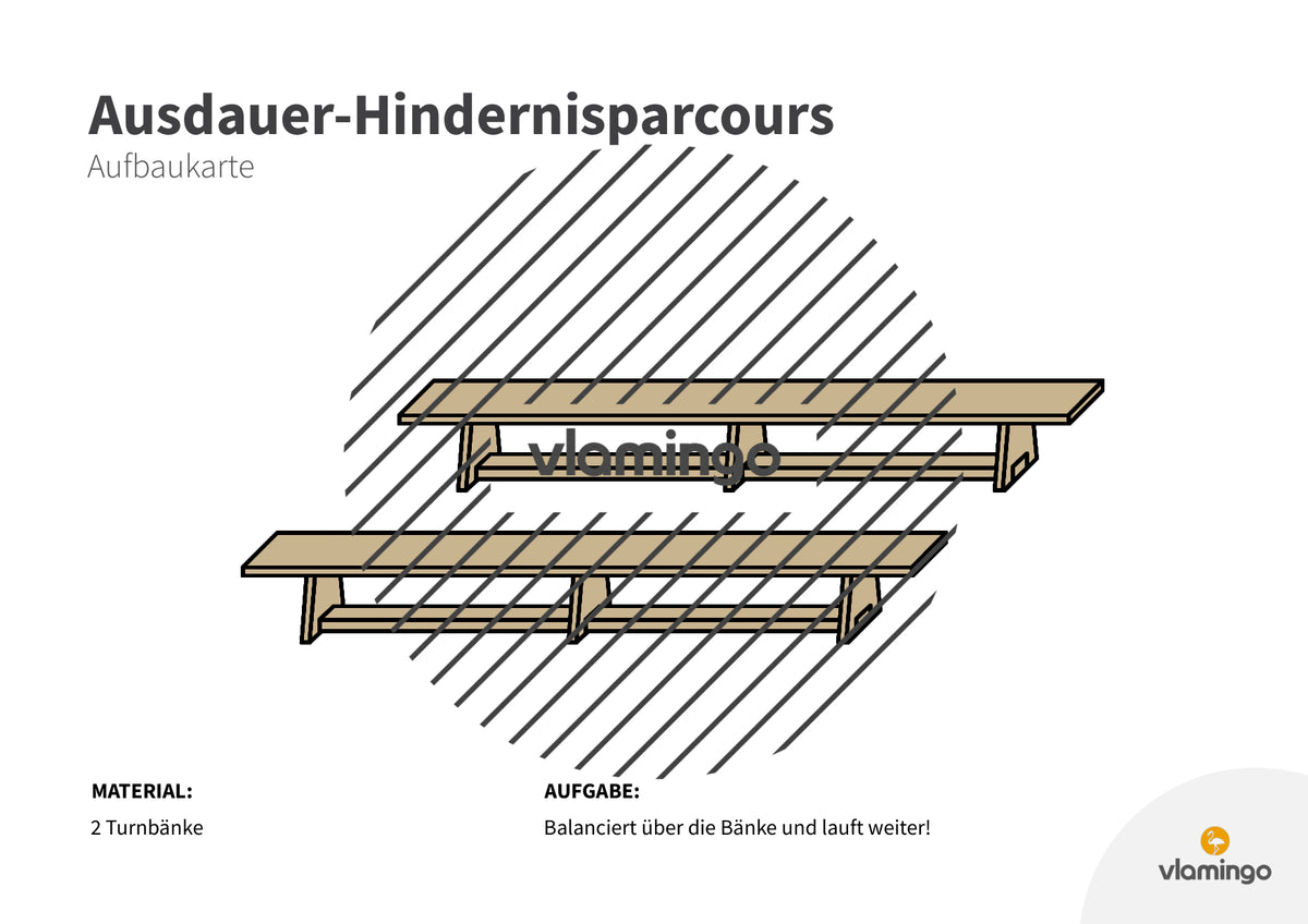 Ausdauer-Hindernislauf: 10 Parcours & Begleitmaterial für den Sportunterricht