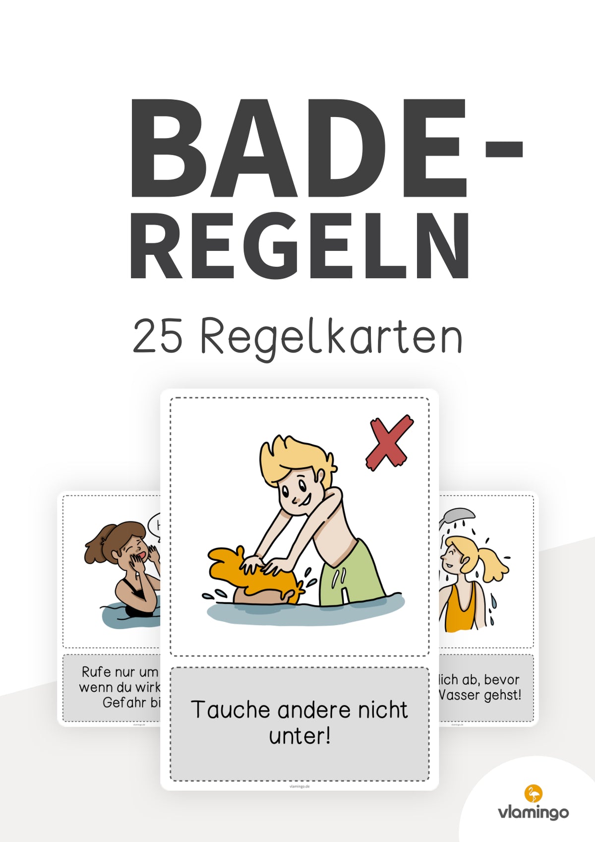 Baderegeln: 25 Karten für den Schwimmunterricht