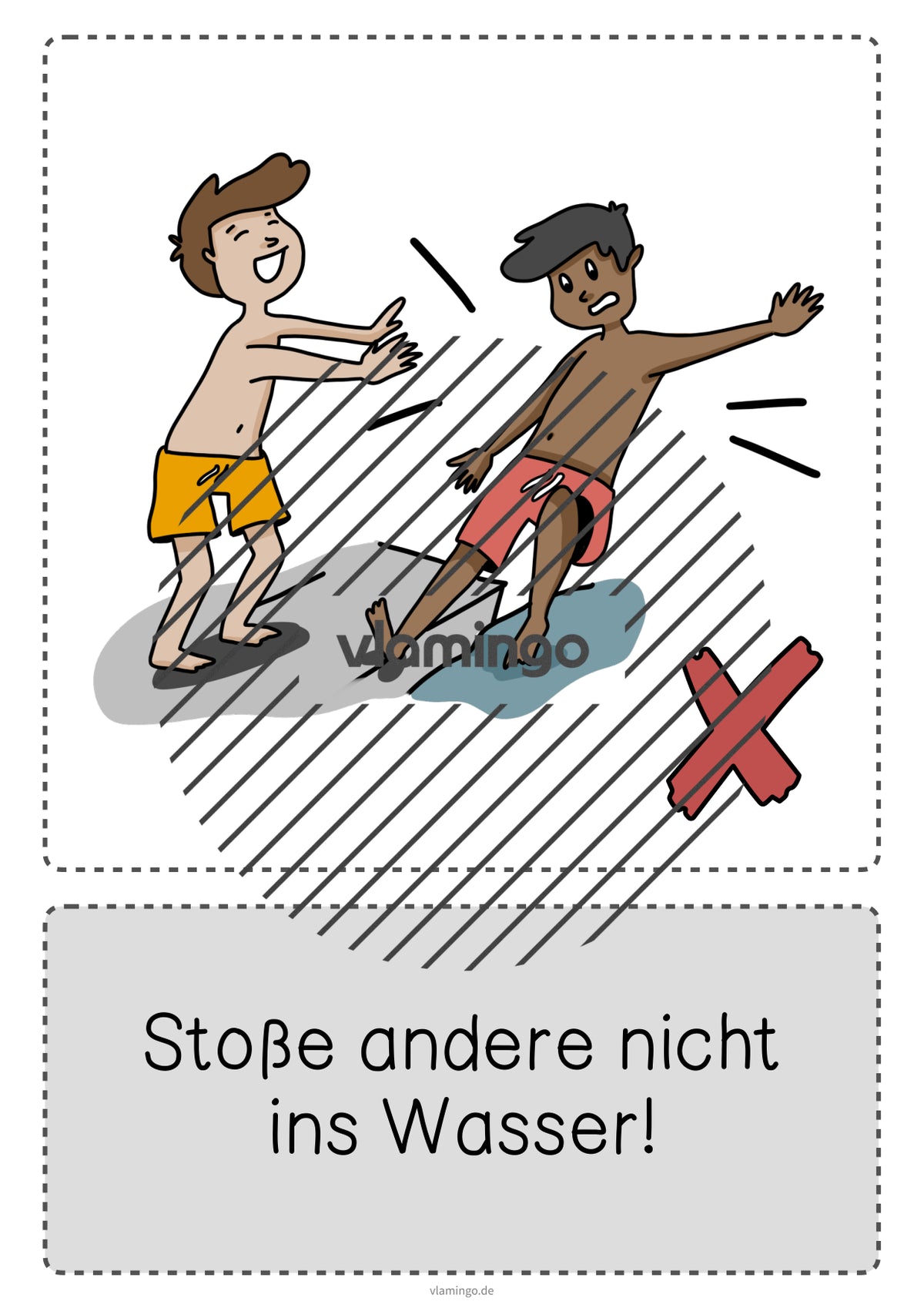 Baderegeln: 25 Karten für den Schwimmunterricht