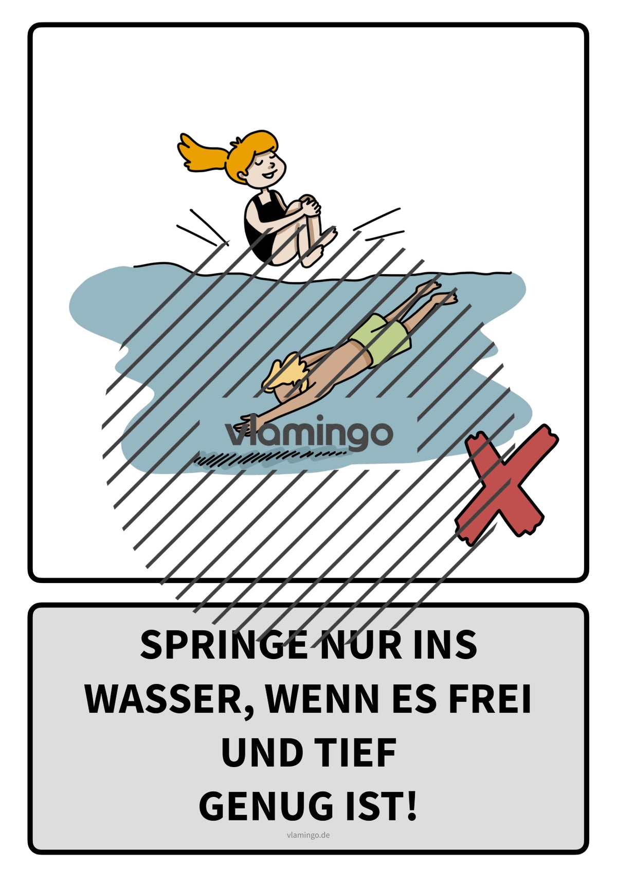 Baderegeln: 25 Karten für den Schwimmunterricht