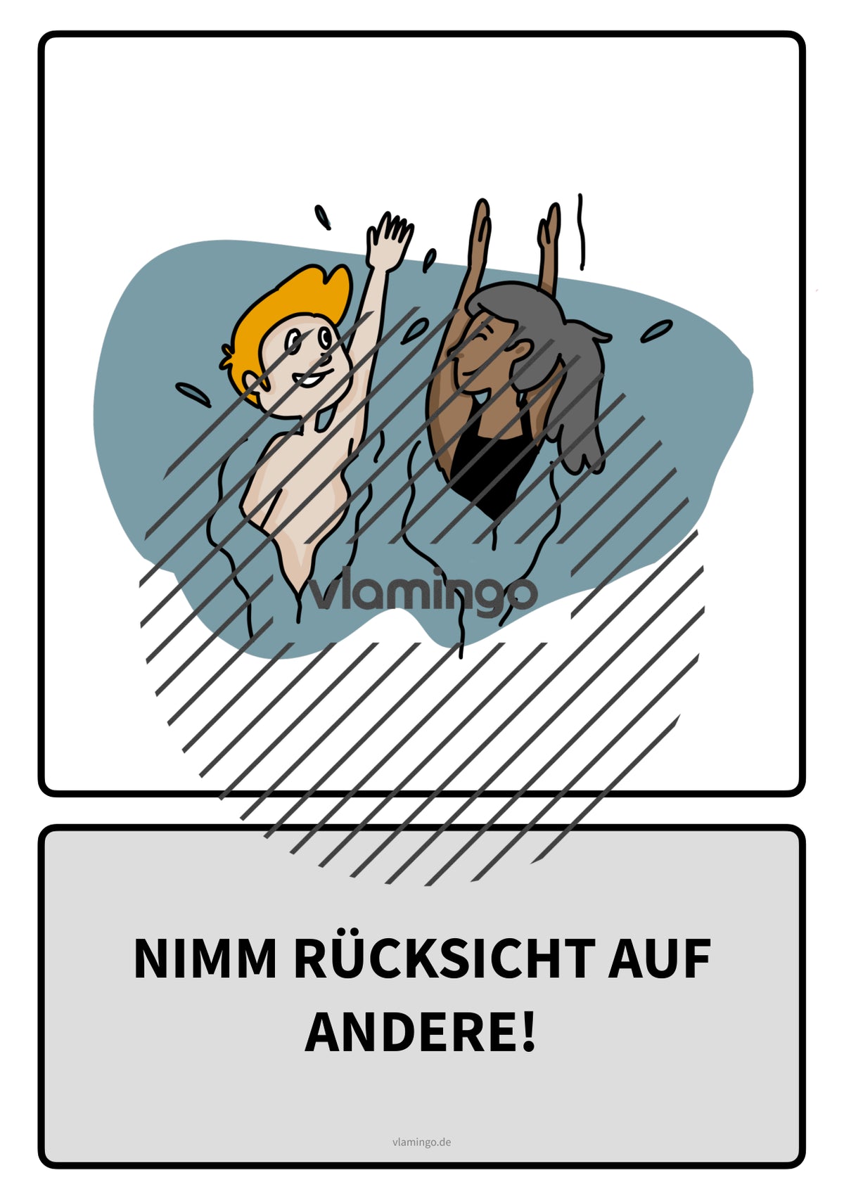 Baderegeln: 25 Karten für den Schwimmunterricht