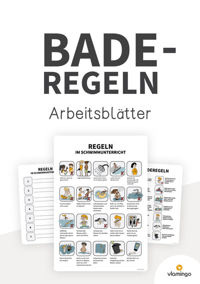 Baderegeln: Übersicht & passende Arbeitsblätter