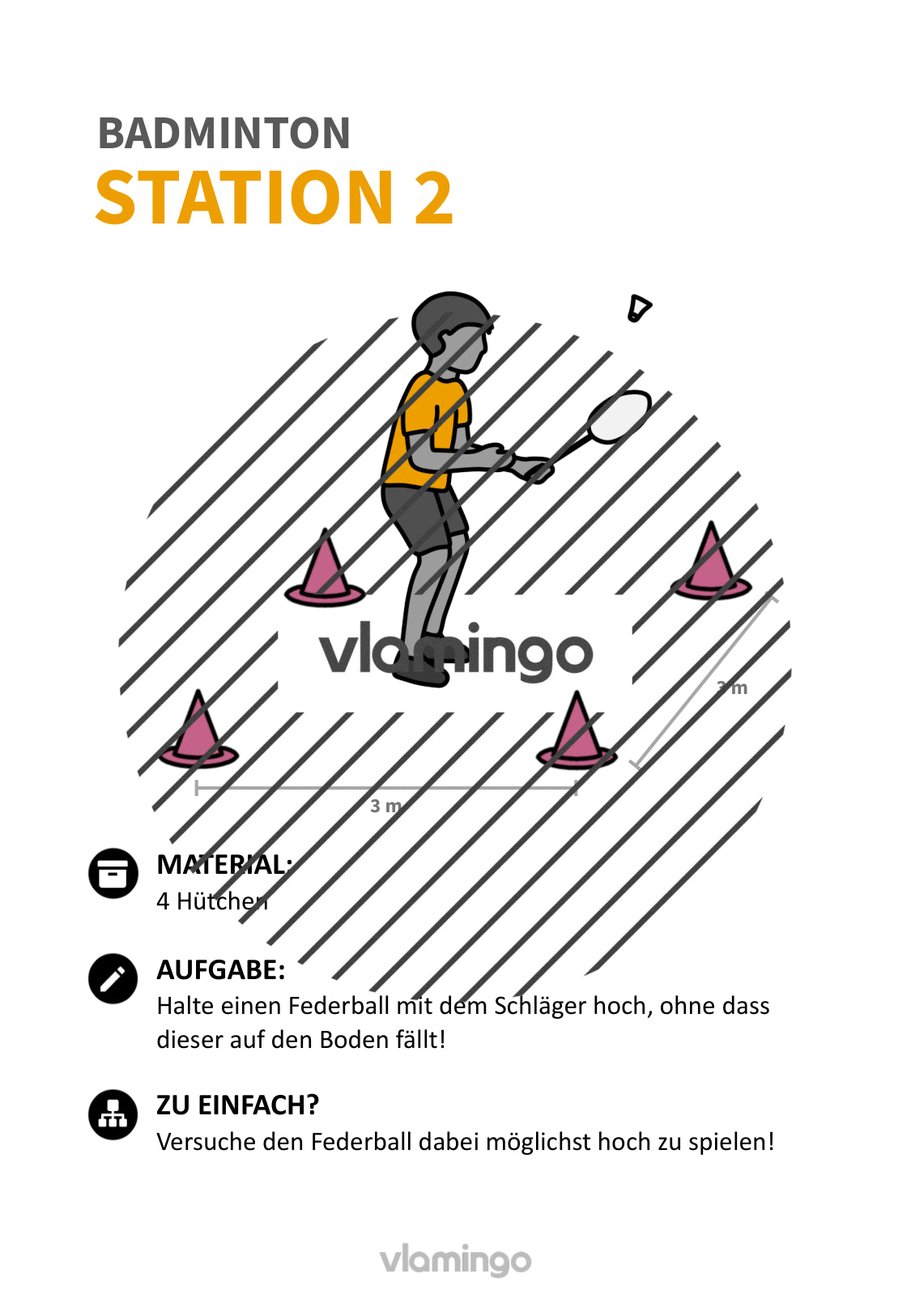 Federball & Badminton: 30+ Stationskarten für den Sportunterricht