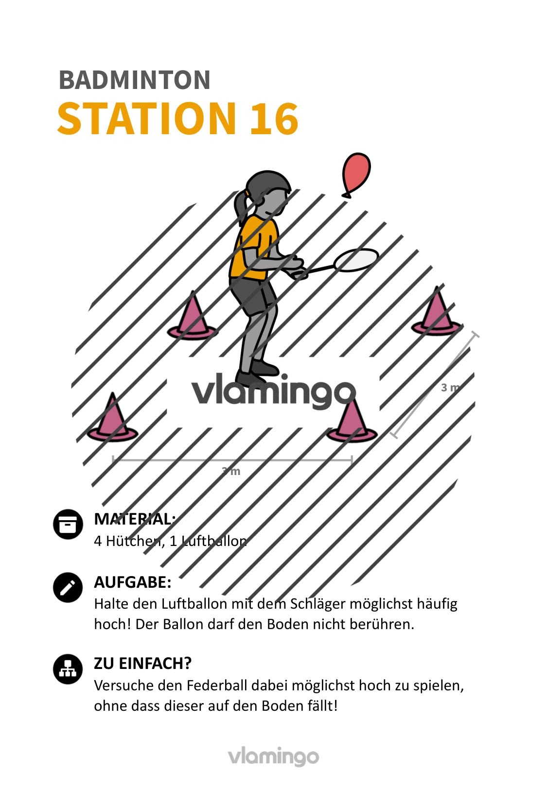 Federball & Badminton: 30+ Stationskarten für den Sportunterricht