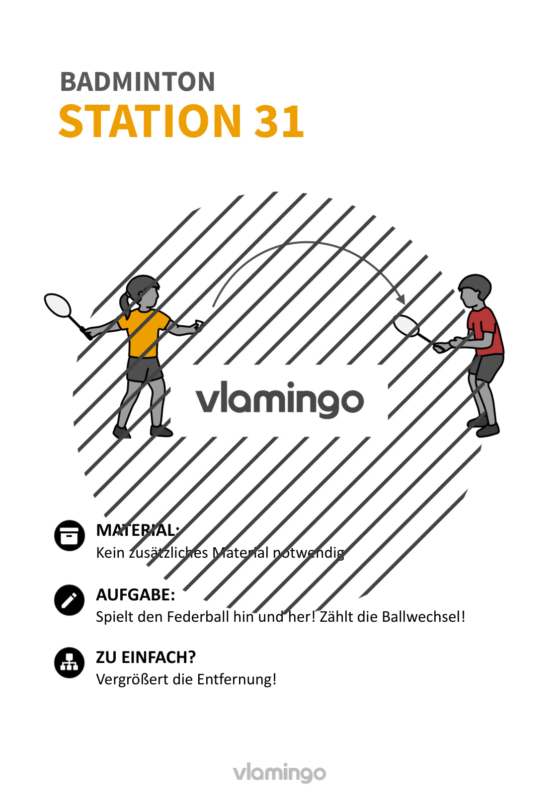 Federball & Badminton: 30+ Stationskarten für den Sportunterricht