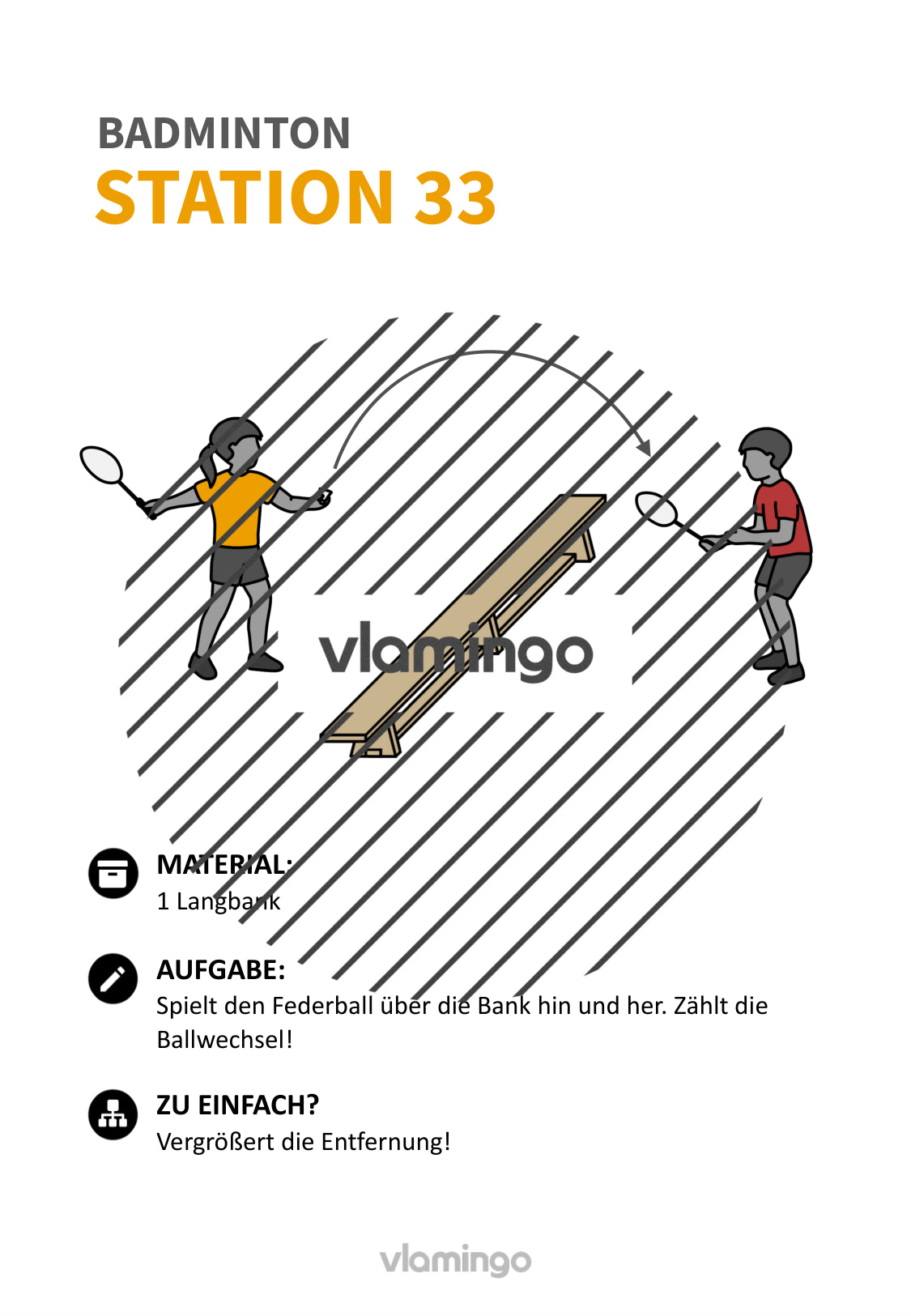 Federball & Badminton: 30+ Stationskarten für den Sportunterricht