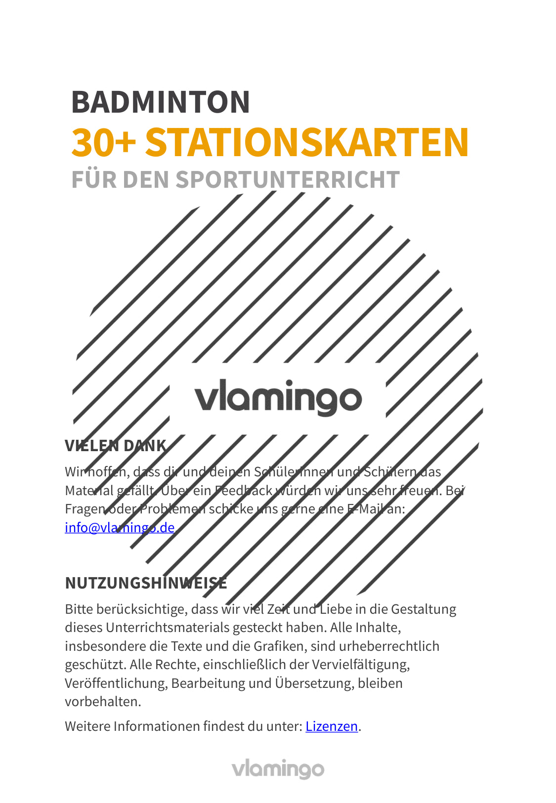 Federball & Badminton: 30+ Stationskarten für den Sportunterricht