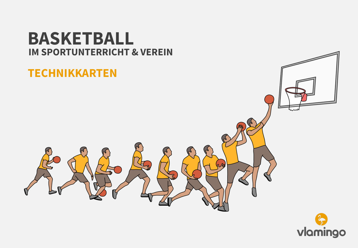 Basketball: 14+ Technikkarten für den Sportunterricht & Verein