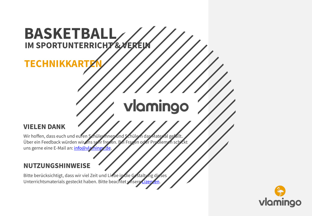 Basketball: 14+ Technikkarten für den Sportunterricht & Verein