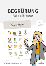 Begrüßungen: Plakate & Bildkarten für den Klassenraum