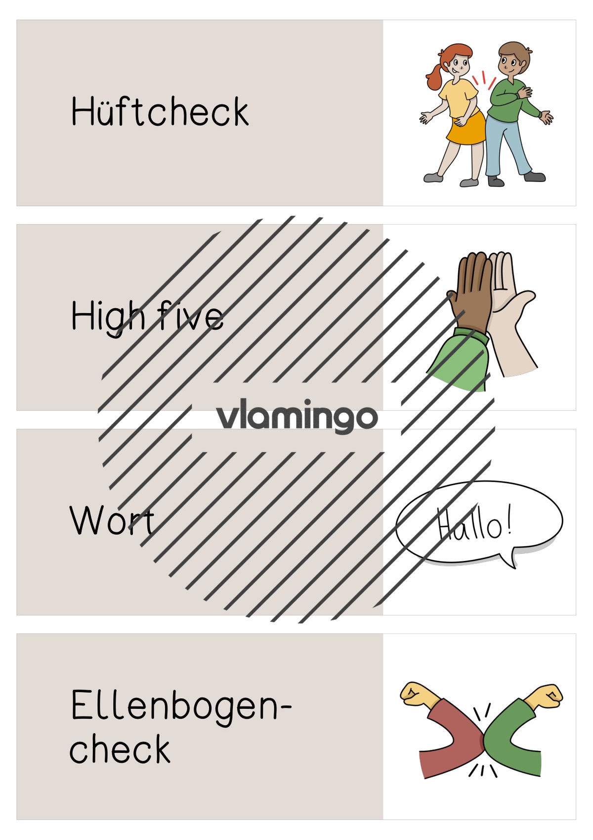 Begrüßungen: Plakate & Bildkarten für den Klassenraum