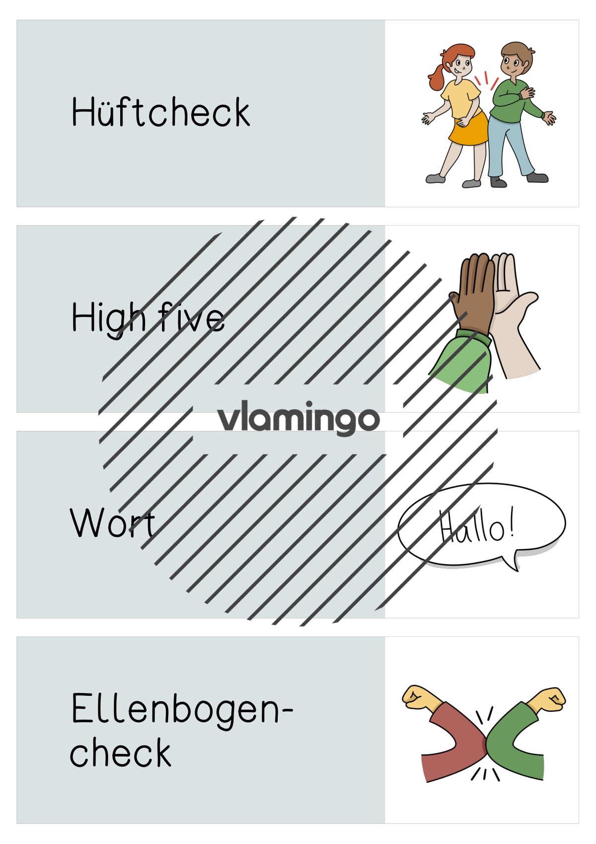 Begrüßungen: Plakate & Bildkarten für den Klassenraum