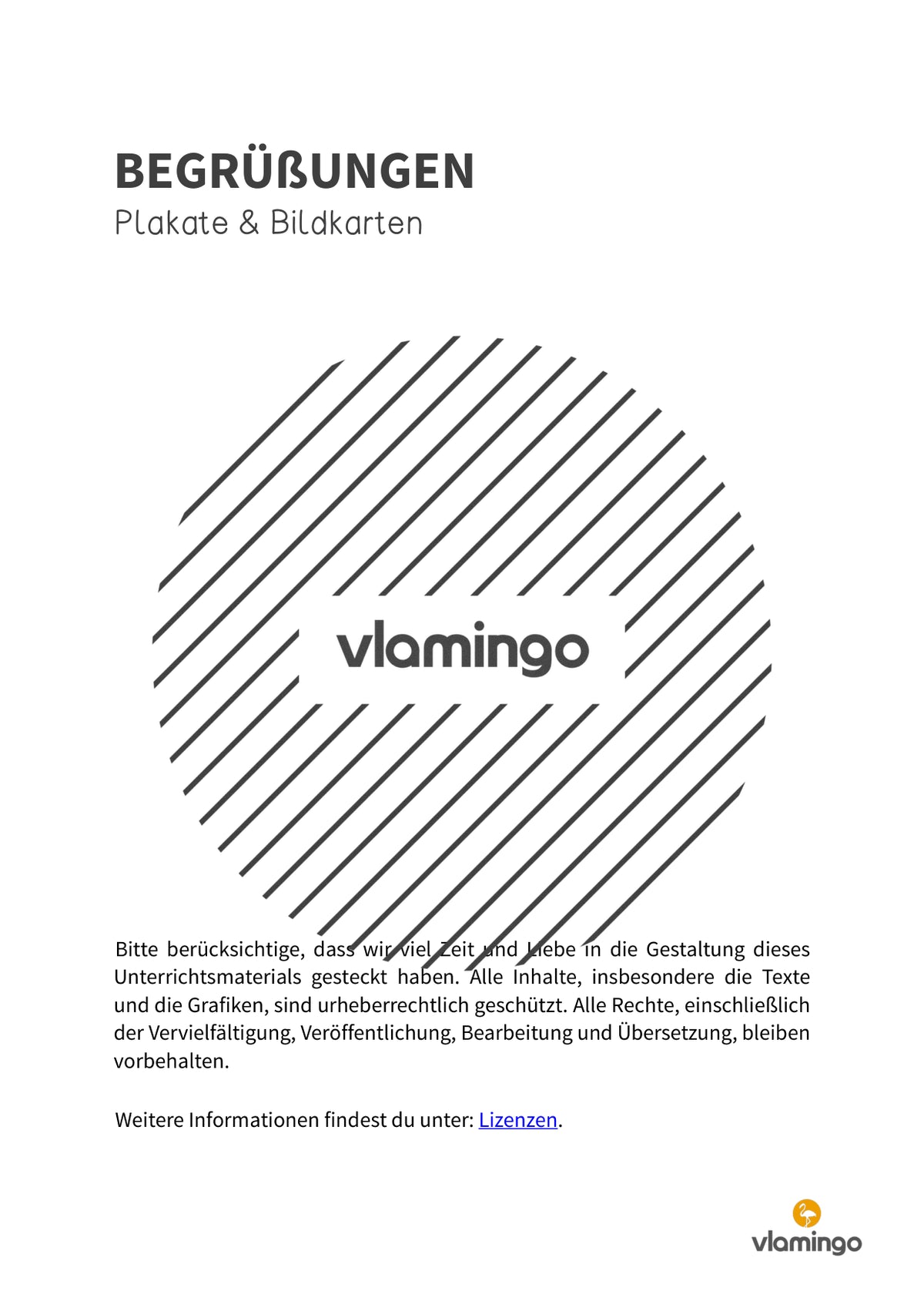 Begrüßungen: Plakate & Bildkarten für den Klassenraum
