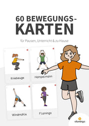 60 Bewegungskarten für Pausen, den Unterricht & Zuhause