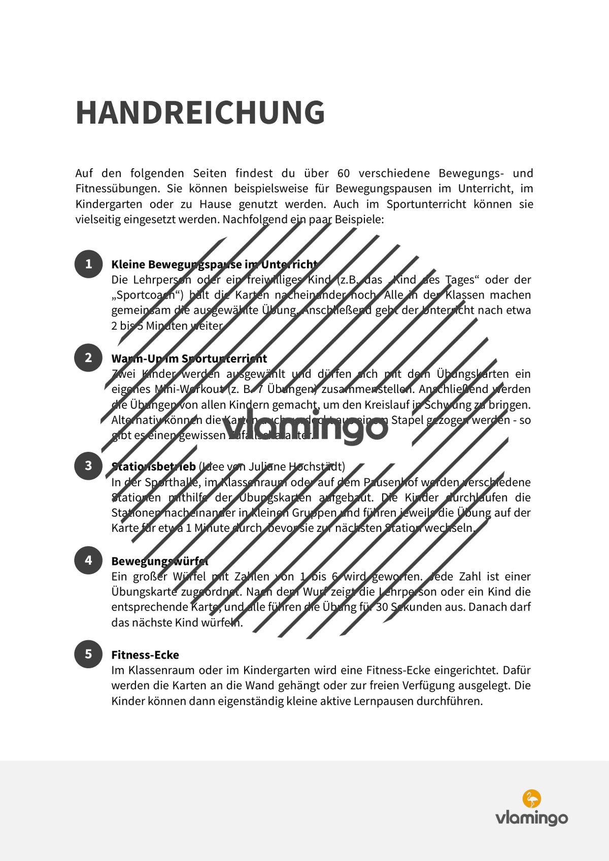 60 Bewegungskarten für Pausen, den Unterricht & Zuhause