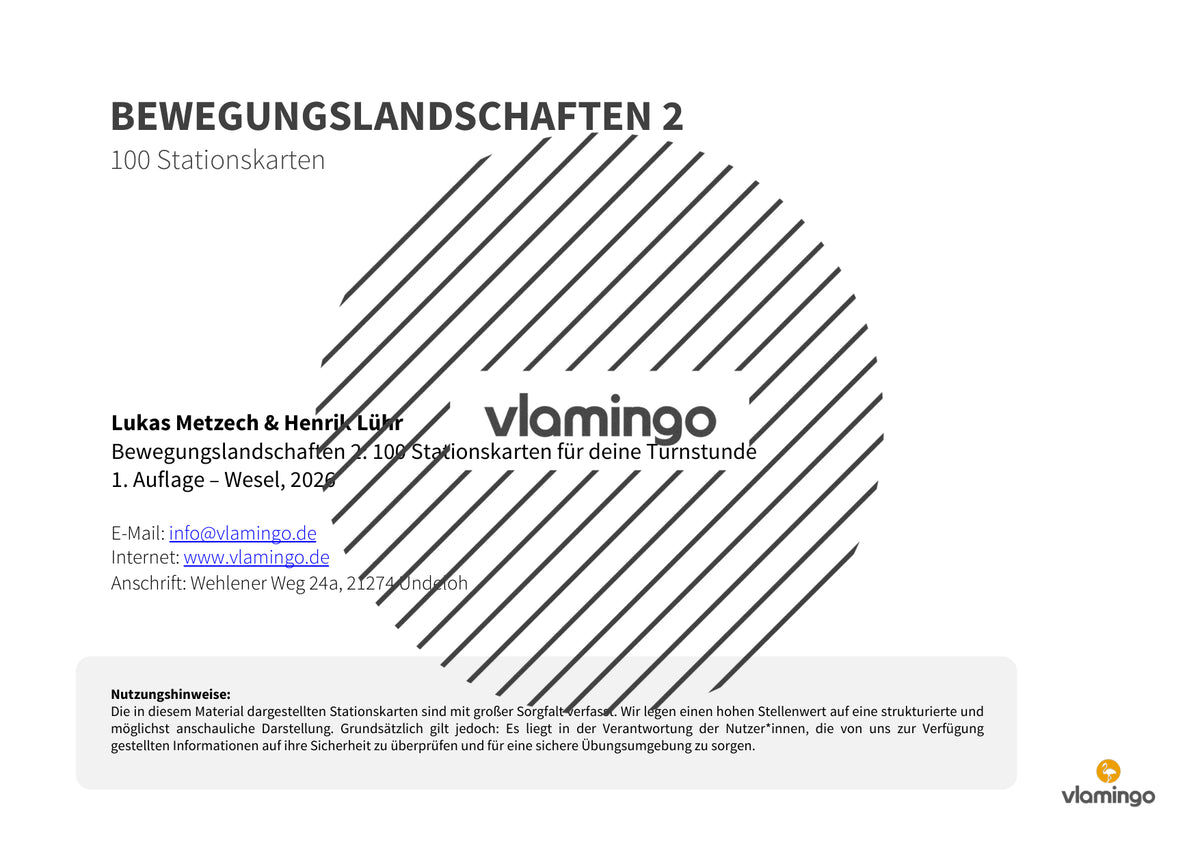Bewegungslandschaften: 100 Stationskarten (Kinderturnen & Sportunterricht) – Paket 2