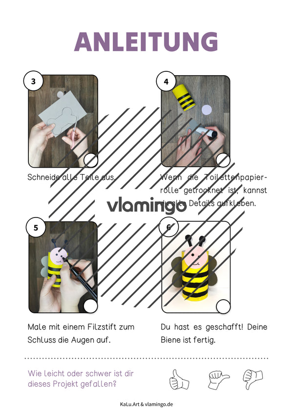Abeja: idea de manualidad para la época de Pascua