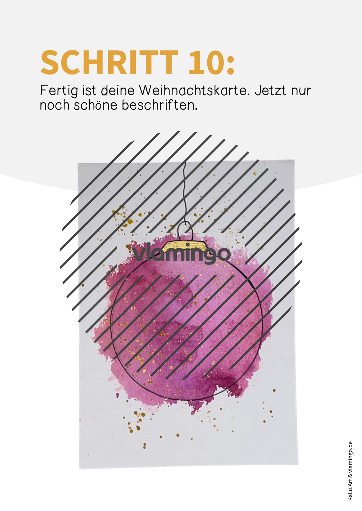 Christmas Cards: Bastelanleitung für den Kunstunterricht