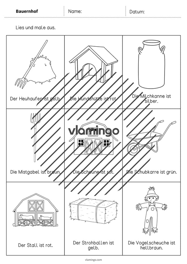 de deutsch bauernhof lesen und ausmalen 2 005