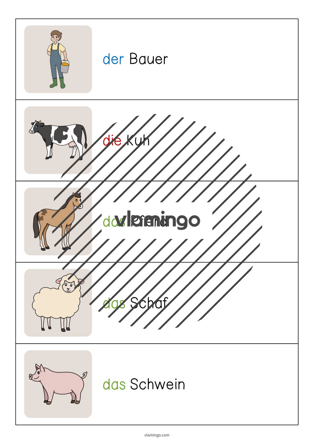 de deutsch bauernhof vokabelschleichdiktat 003