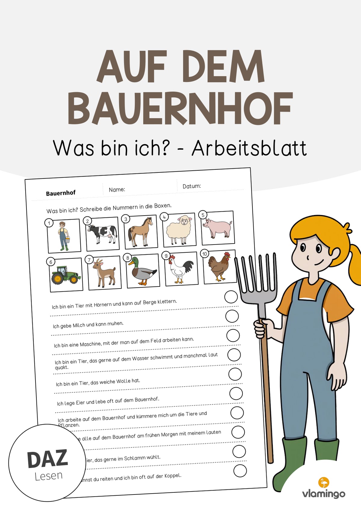 de deutsch bauernhof was bin ich arbeitsblatt 001