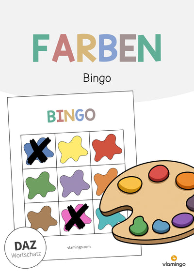Farben: Bingo (Spiel für den DaZ-, DaF- und Deutschunterricht)