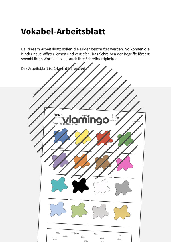 de deutsch farben vokabelarbeitsblatt 1 002