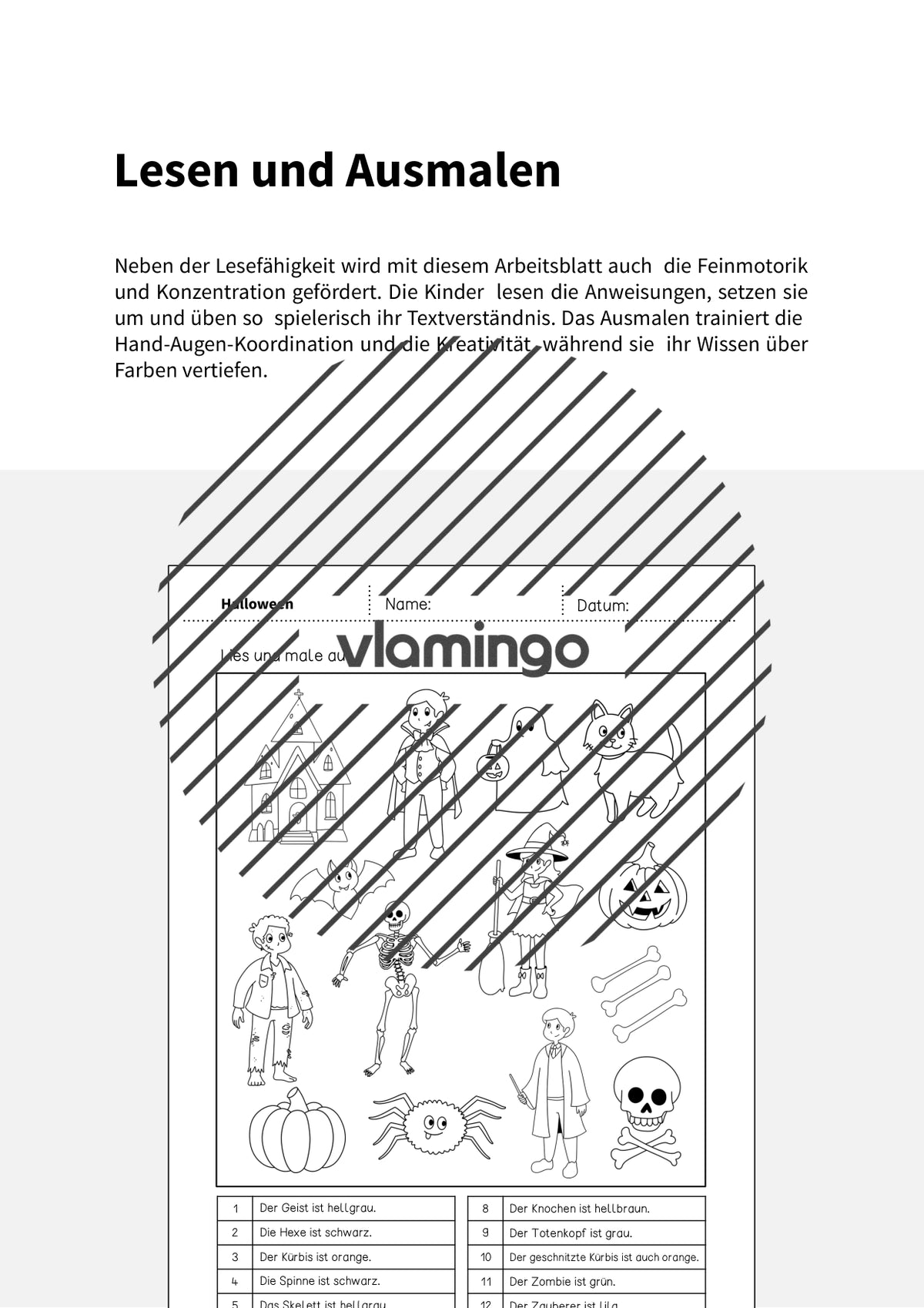 de deutsch halloween lesen und ausmalen 1 002