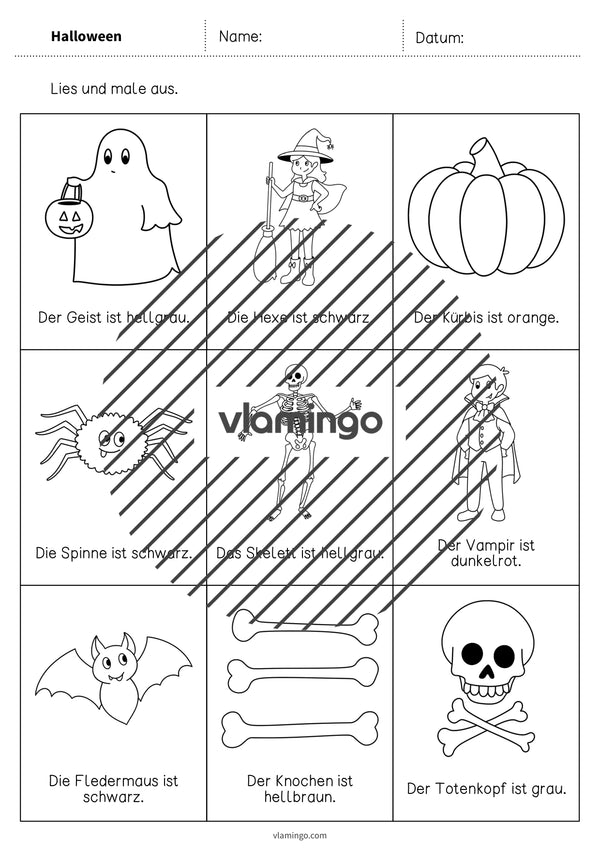de deutsch halloween lesen und ausmalen 2 003