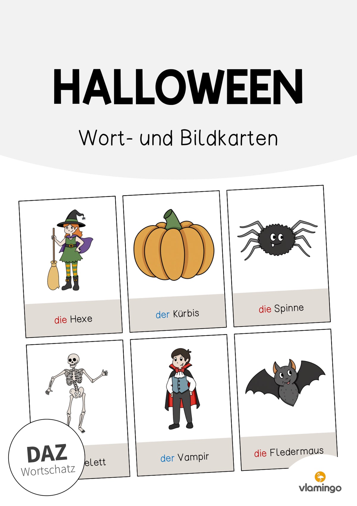 de deutsch halloween wort und bildkarten 001