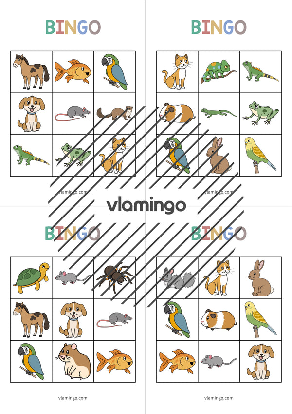 de deutsch haustiere bingo 007