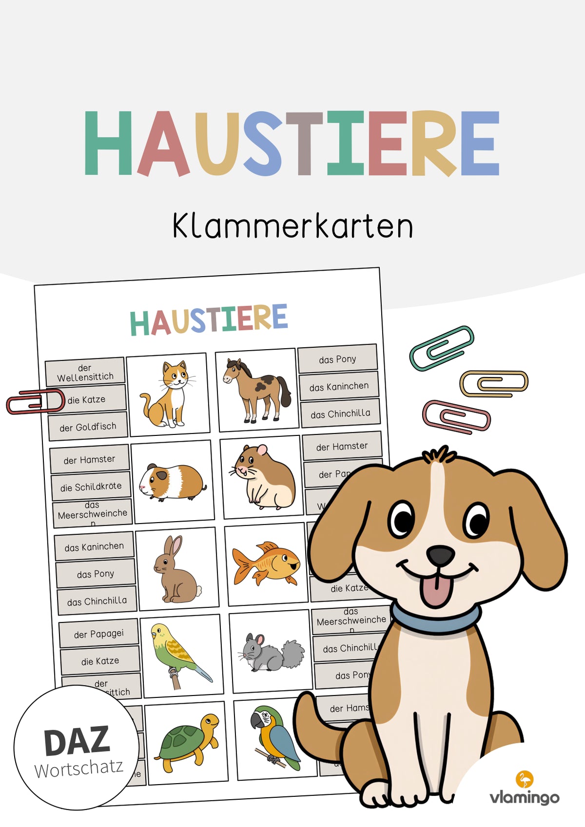 de deutsch haustiere klammerkarten 001
