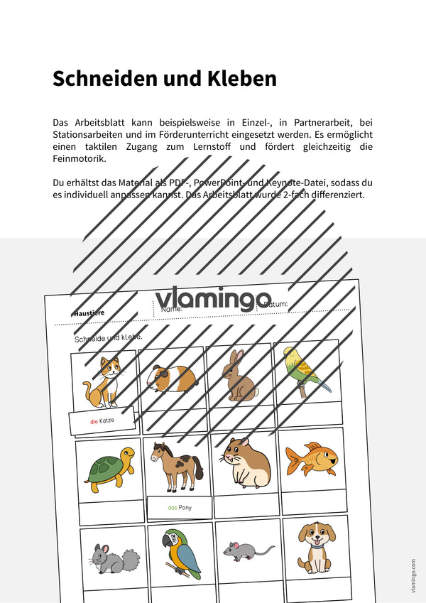 de deutsch haustiere schneiden und kleben 002
