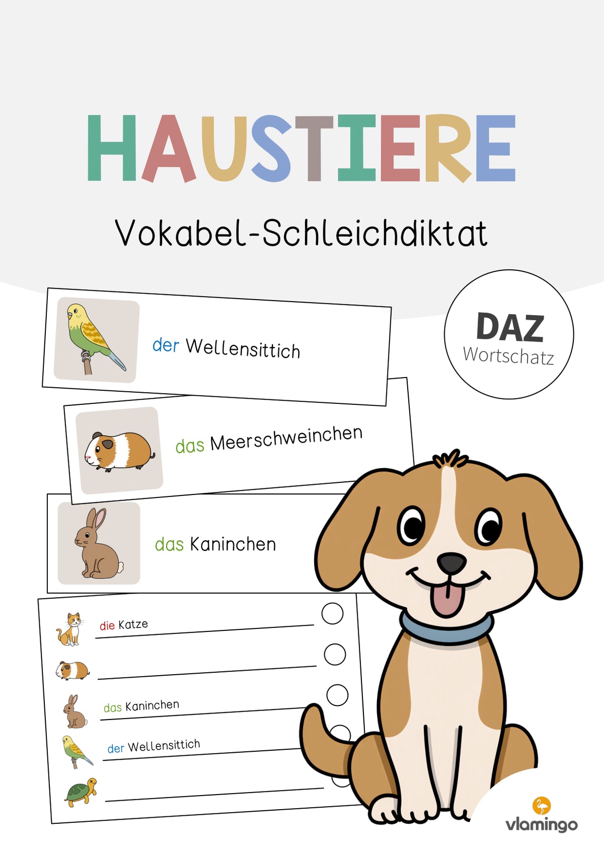 de deutsch haustiere vokabelschleichdiktat 001