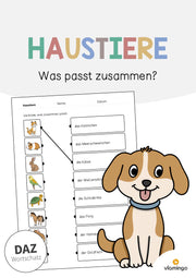 de deutsch haustiere was passt zusammen 2 001