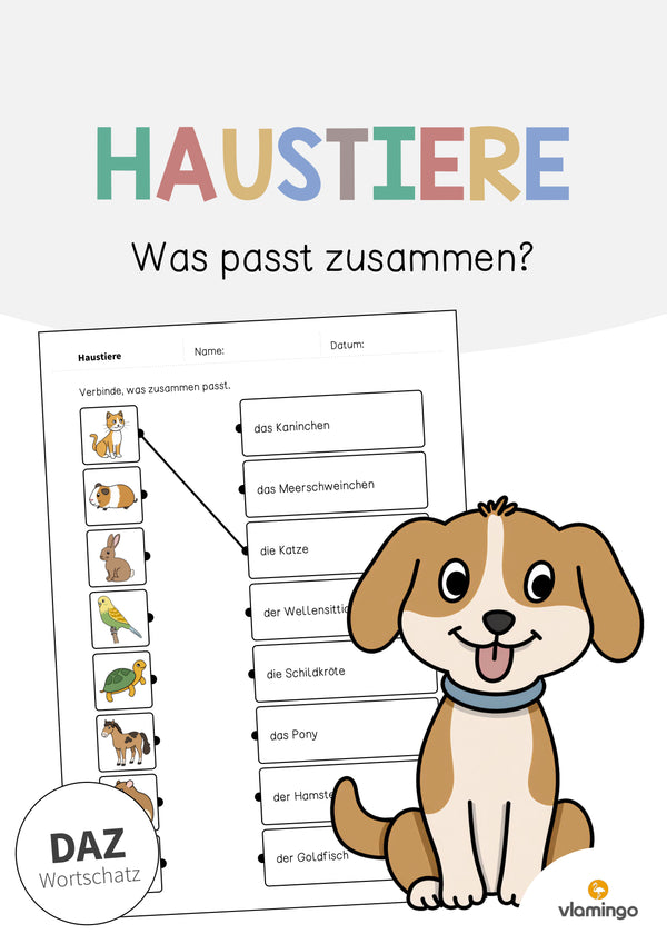 de deutsch haustiere was passt zusammen 2 001
