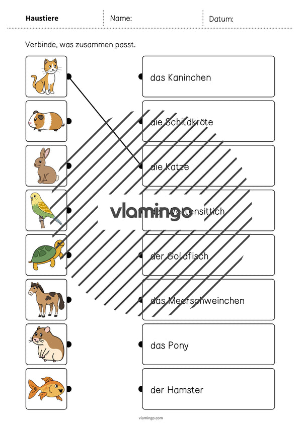 de deutsch haustiere was passt zusammen 2 003