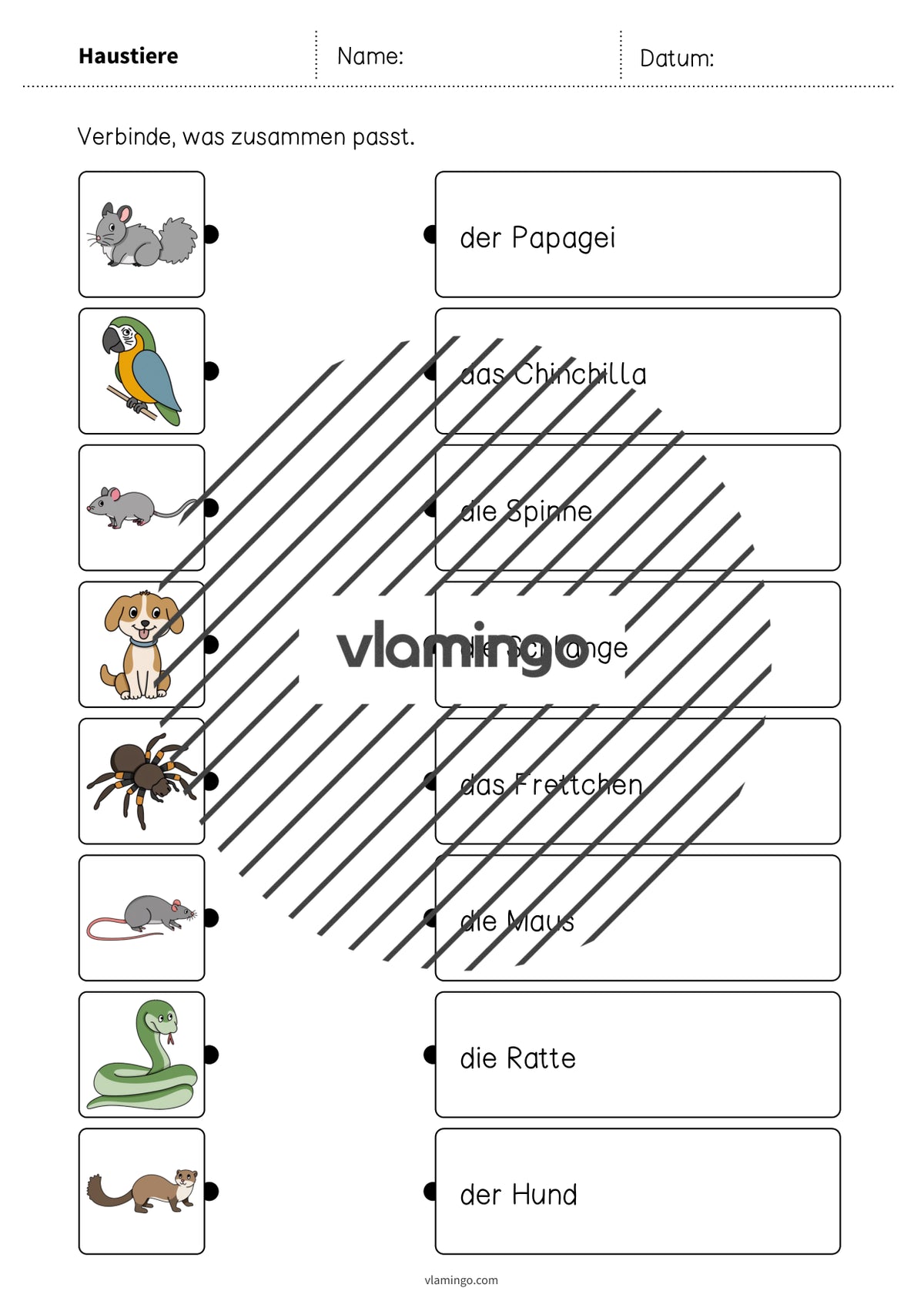 de deutsch haustiere was passt zusammen 2 004