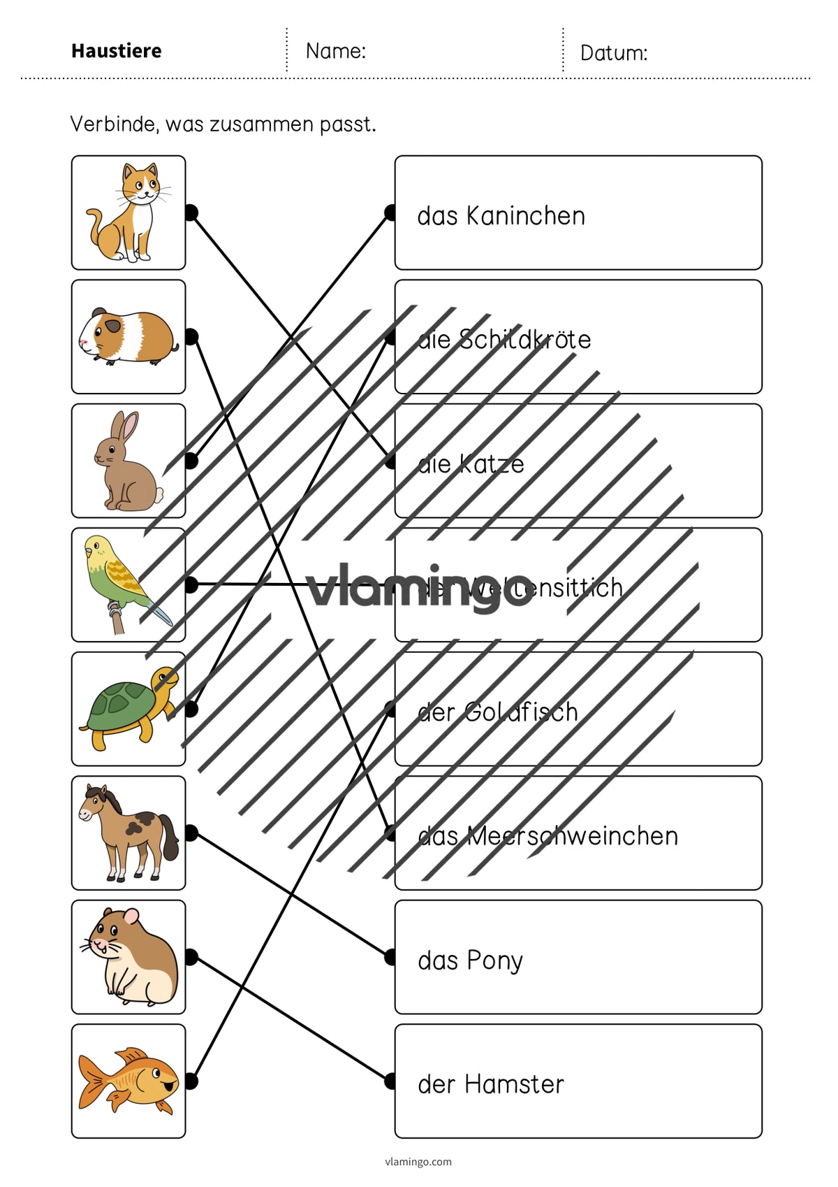 de deutsch haustiere was passt zusammen 2 007