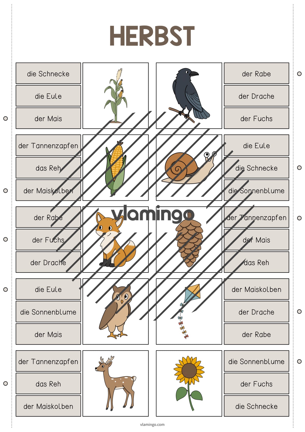 de deutsch herbst klammerkarten 005