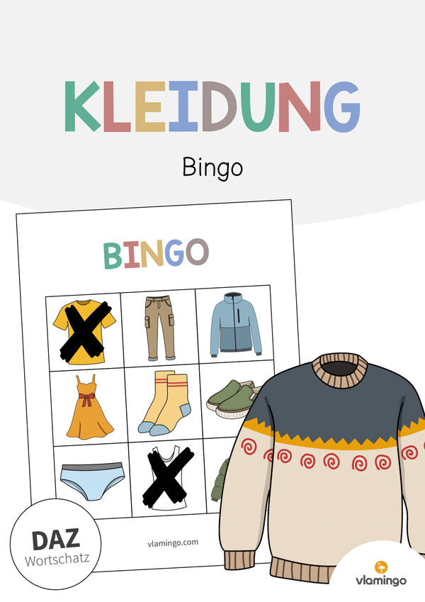 de deutsch kleidung bingo 001