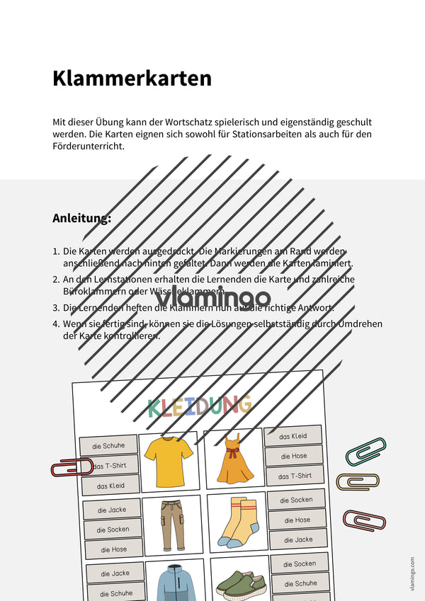 de deutsch kleidung klammerkarten 002