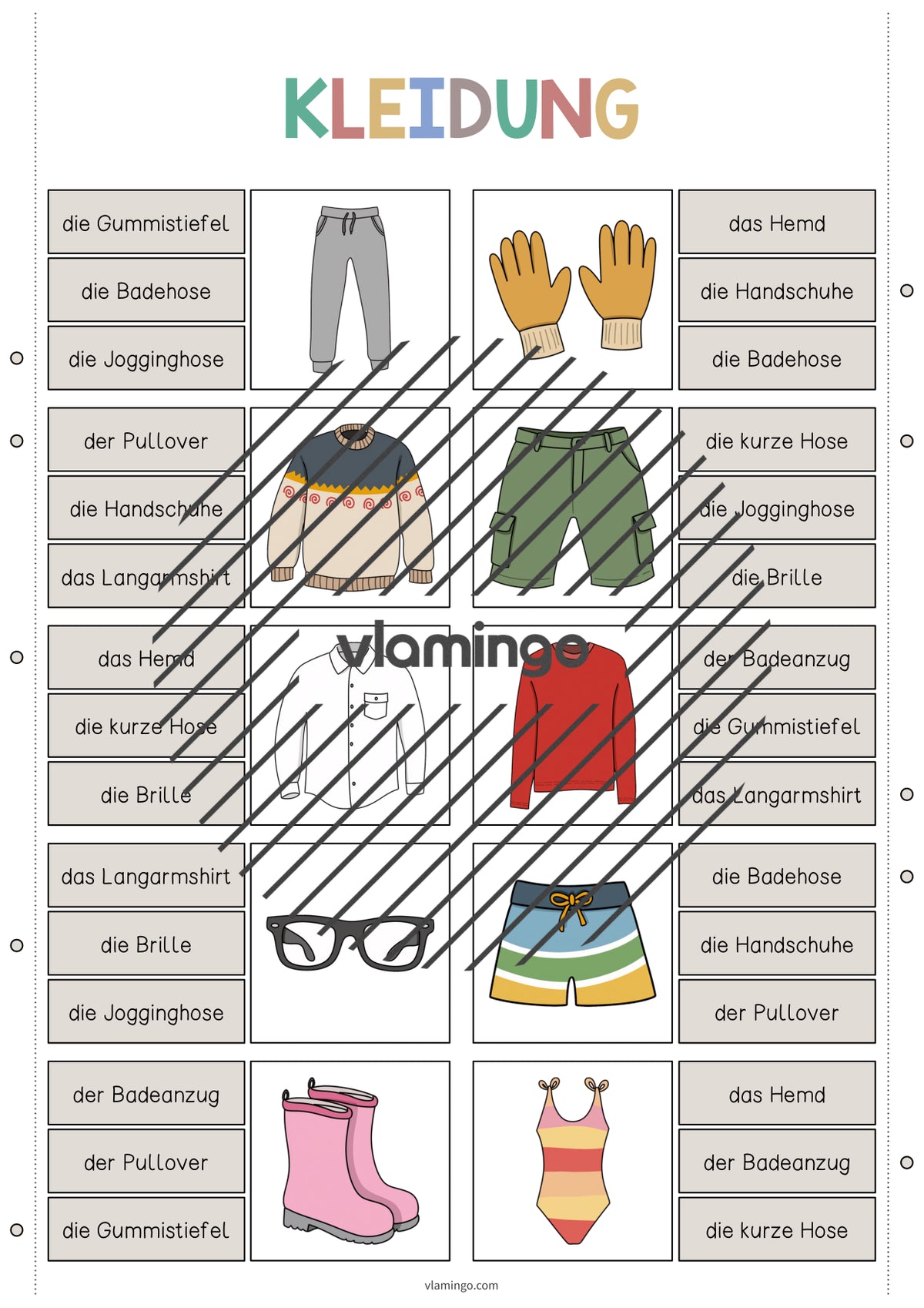 de deutsch kleidung klammerkarten 004