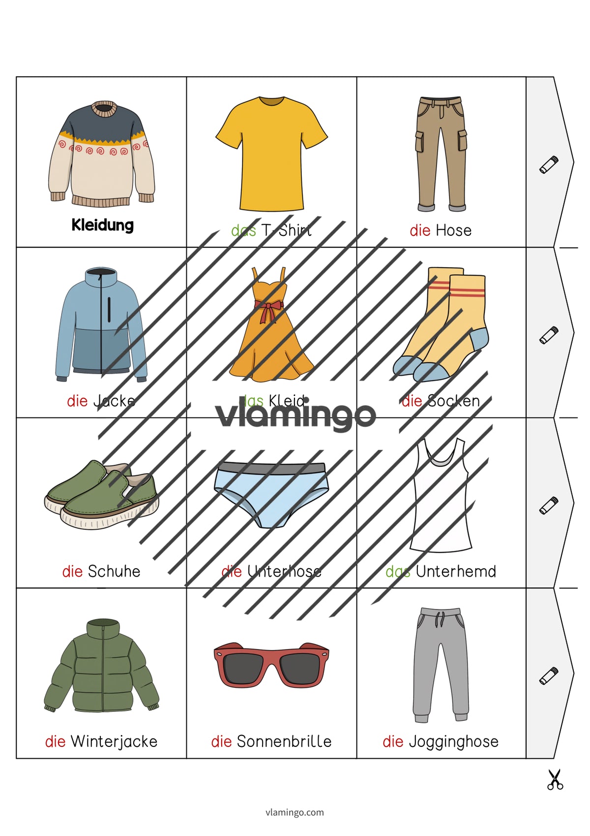 de deutsch kleidung leporello 014
